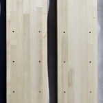 Two back country skis 145 cm length 11 cm width.