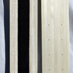 Two back country skis 170 cm length 15 cm width, face and back.