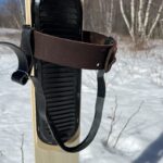 Leather bindings for LAT 68 back country skis